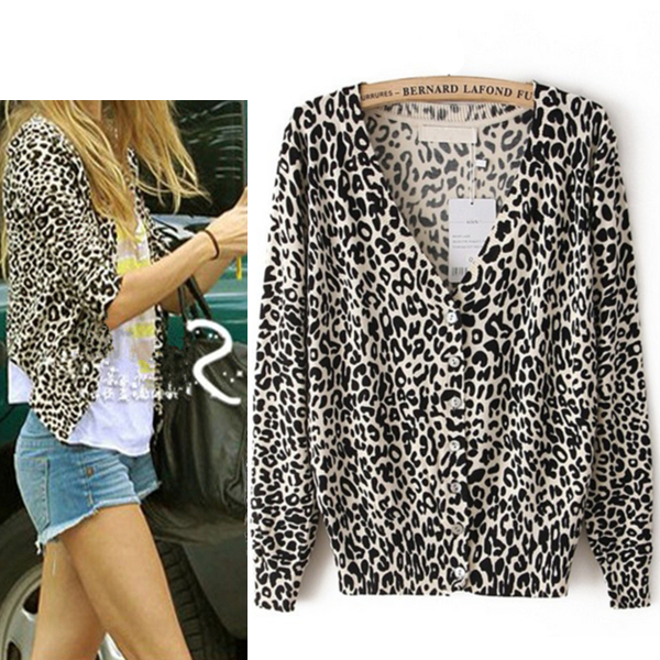 leopard print sweatshirt womens