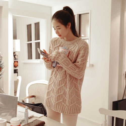 Light Pink Knit Sweater on Luulla