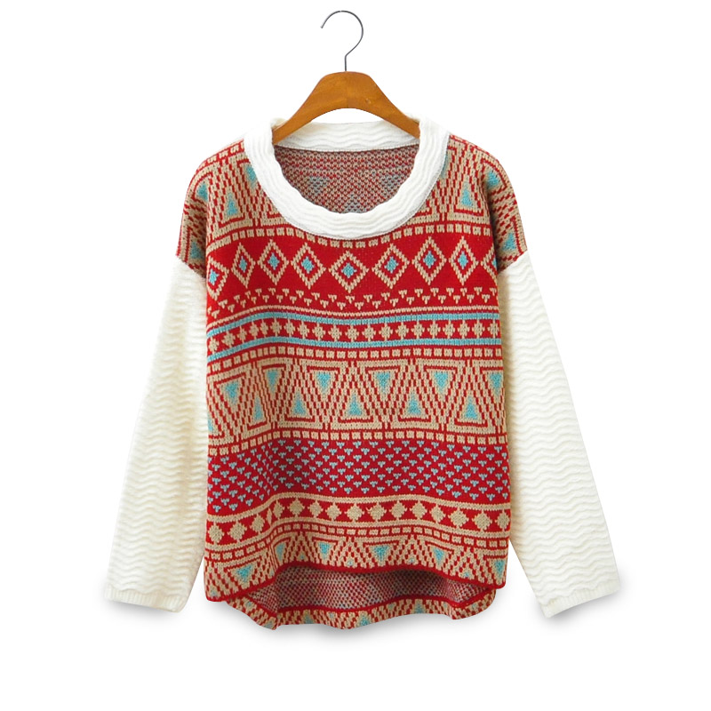 Vintage Style Tribe Pattern Sweater on Luulla